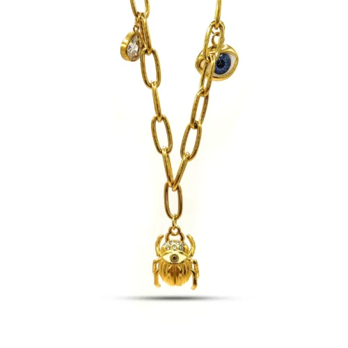 Collar-Acero-Ojo-Realista-Escarabajo-y-Gota-Proteccion-7.webp
