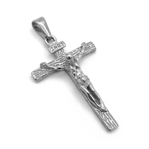 Dije-Acero-Plateado-Crucifijo-Cruz-Detalles-Lineas-Cristo-2.webp