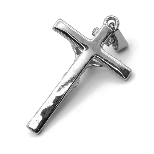 Dije-Acero-Plateado-Crucifijo-Cruz-Detalles-Lineas-Cristo-3.webp