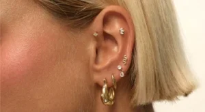 Piercings para oreja mujer acero quirurgico