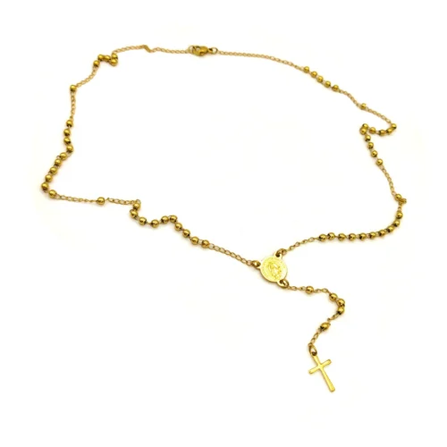 Rosario Acero Medalla Virgen de Guadalupe Balin 3 mm (2)