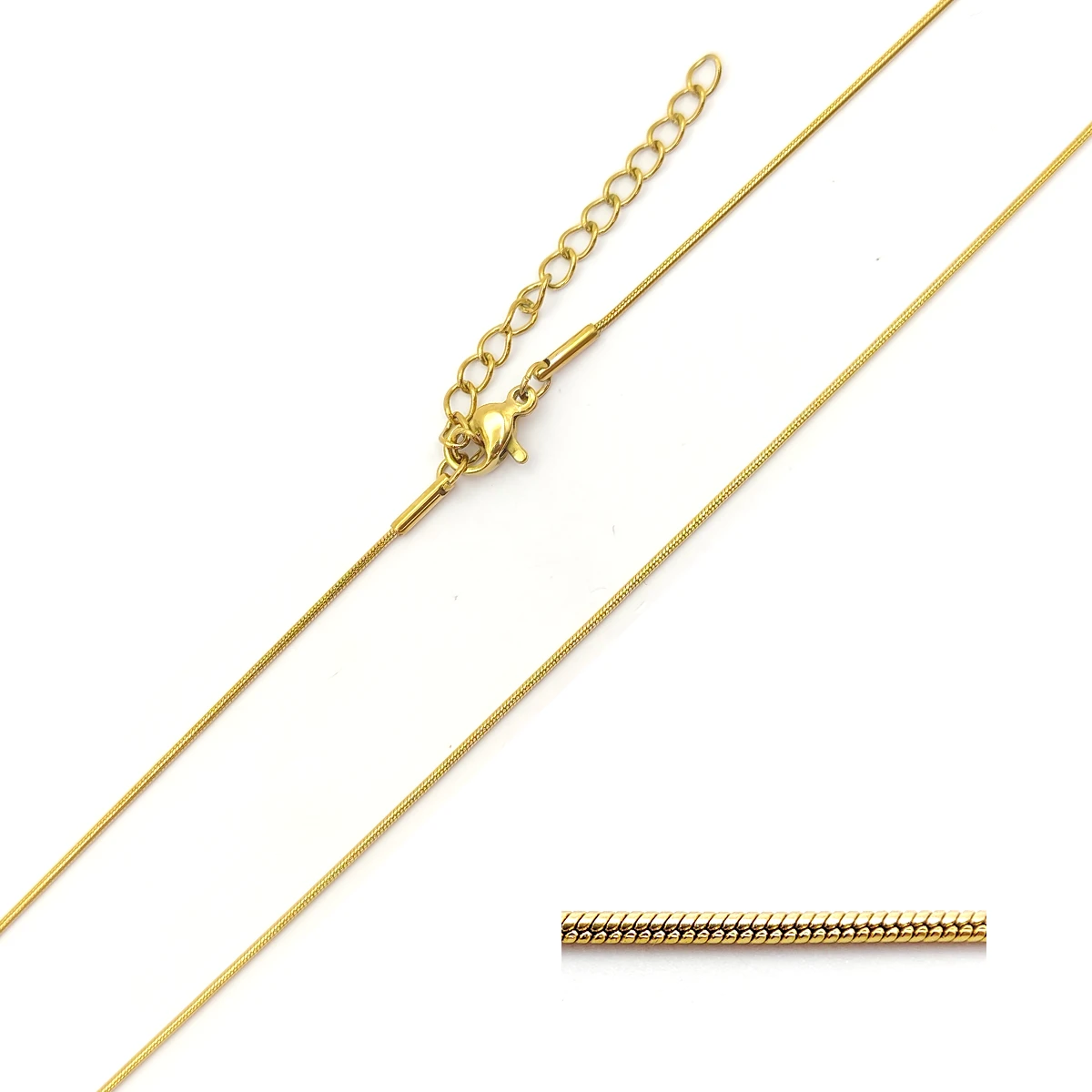 Cadena Acero Cola de Rata Delgada Sencilla 0.9 mm 6