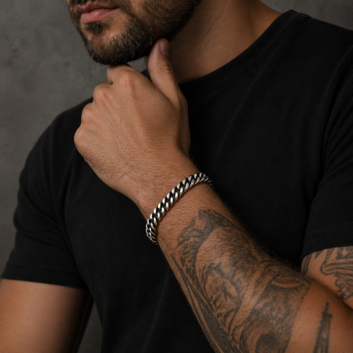 Acero Inox Bicolor Cubana Rectificada Ahumada 8mm