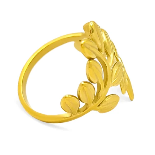 Anillo Acero Inox Doble Linea Irregular Delgada Ajustable (10)