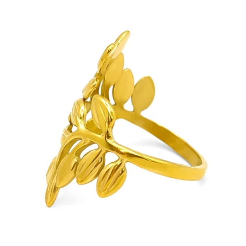 Anillo Acero Inox Doble Linea Irregular Delgada Ajustable (14)