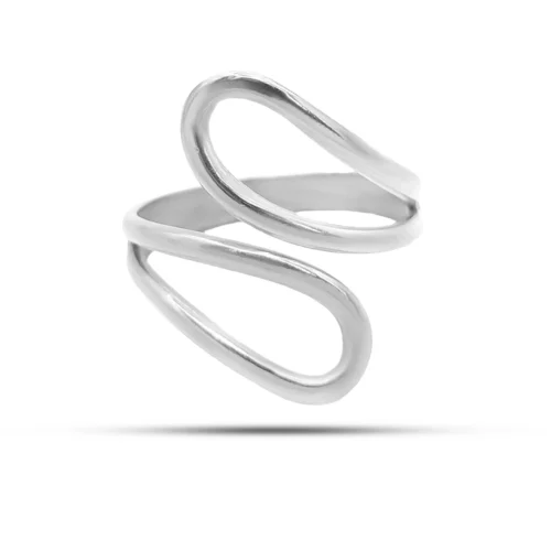 Anillo Acero Inox Gotas Huecas Delgadas Moda Ajustable (3)