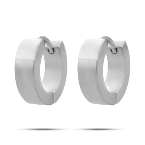 Aretes Acero Inox Arracadas Huggies Lisas Sencillas (12)