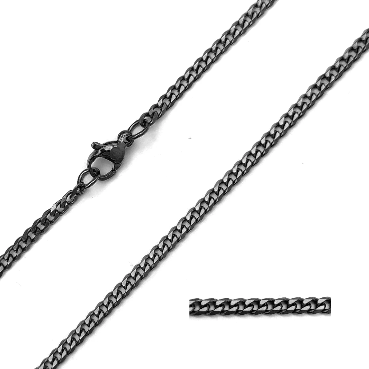 Cadena Acero Eslabon Cubano Continuo Pulido 4