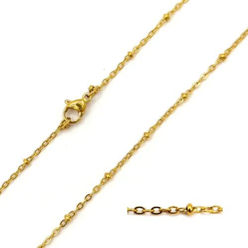 Cadena Acero Eslabon Sencillo Mini Balines Delgada (3)