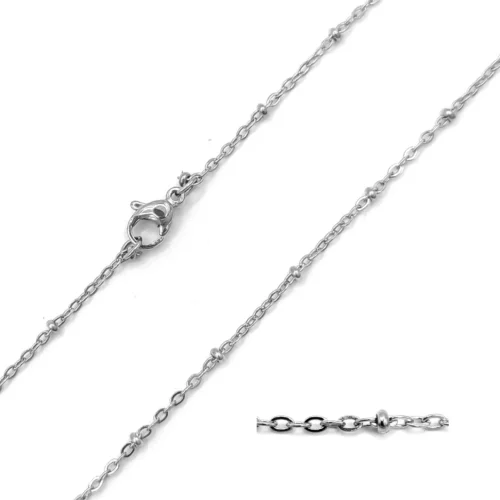 Cadena Acero Eslabon Sencillo Mini Balines Delgada (6)