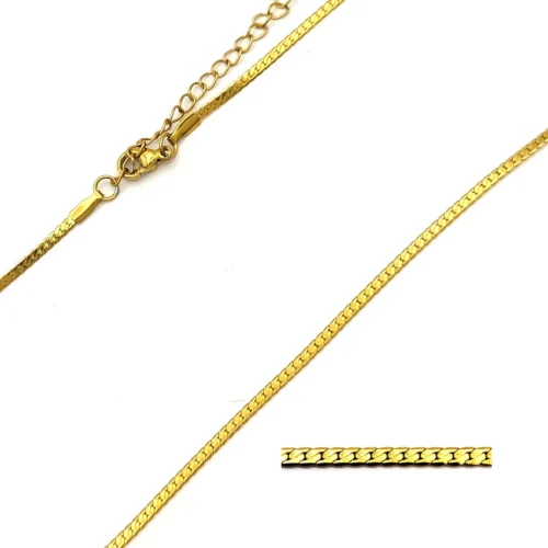 Cadena Acero Inox Delgada Cubana Planchada 2 mm (2)