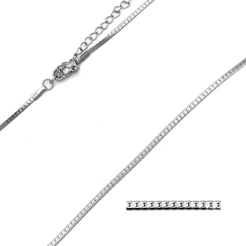 Cadena Acero Inox Delgada Cubana Planchada 2 mm (5)