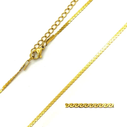 Cadena Acero Inox Eslabón Fino Ondulado Planchado (1)