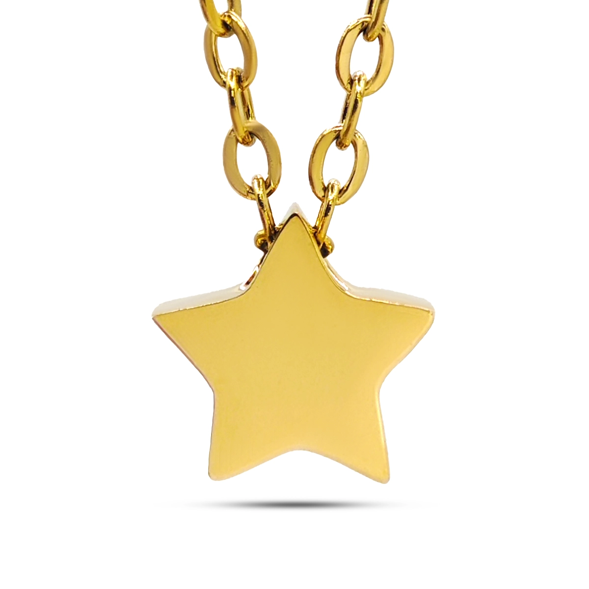 Collar Acero Inox Mini Estrella Sencilla Lisa 8 mm 1