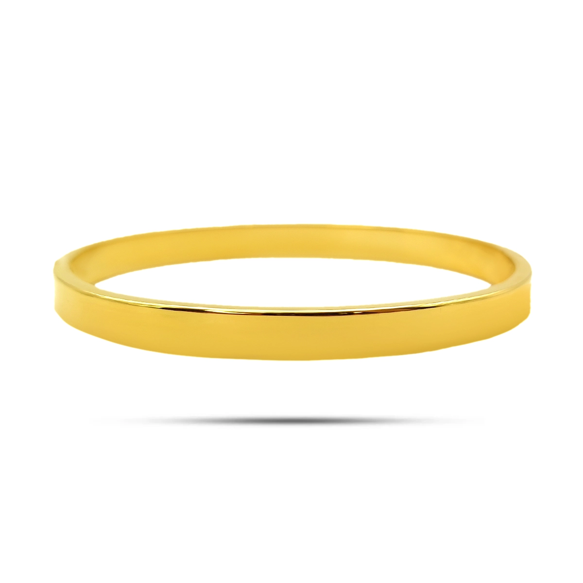 Pulsera Acero Brazalete Rigido Liso Pulido Sencillo 1