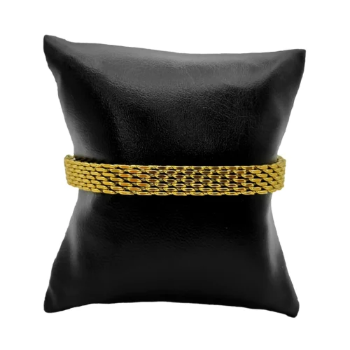 Pulsera Acero Dorado Multicadena Tipo Red Elegante (3)