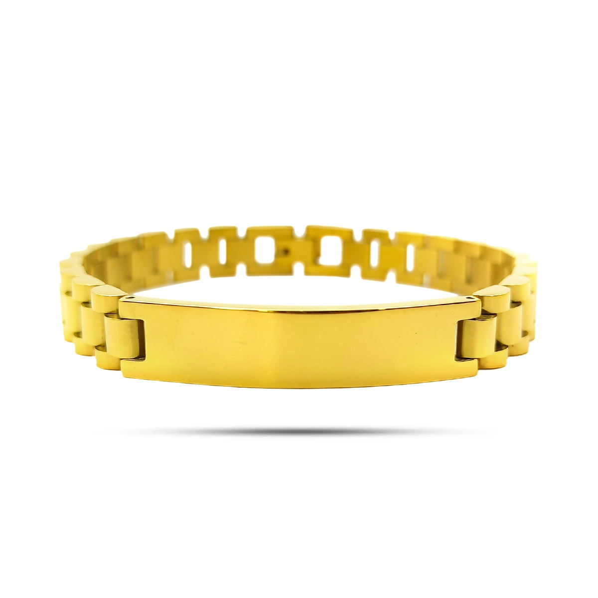 Pulsera Acero Esclava Extensible Reloj Elegante Placa 2