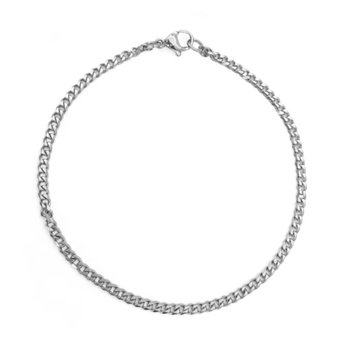 Pulsera Acero Inox Esclava Cubana Delgada Sencilla 3mm (1)