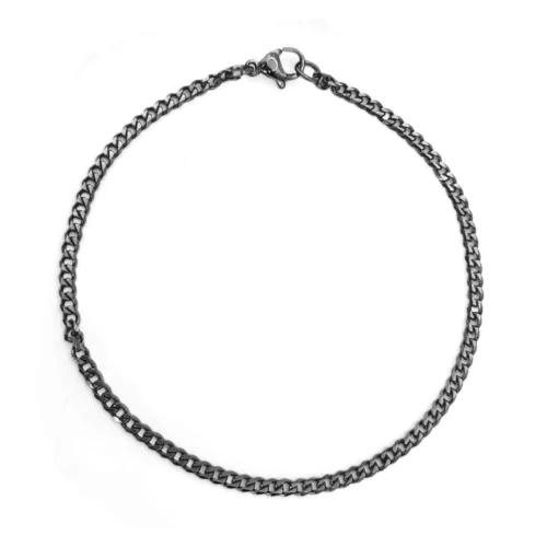 Pulsera Acero Inox Esclava Cubana Delgada Sencilla 3mm (10)