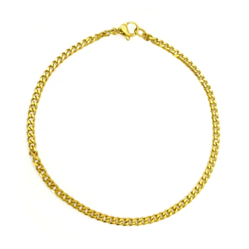 Pulsera Acero Inox Esclava Cubana Delgada Sencilla 3mm (3)