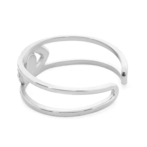 Anillo Acero Doble Linea Ojo Cristales Pupila Azul (2)