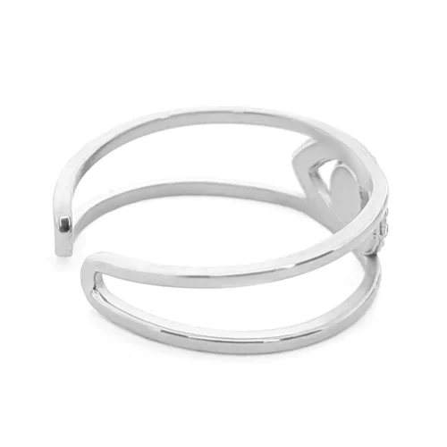 Anillo Acero Doble Linea Ojo Cristales Pupila Azul (4)