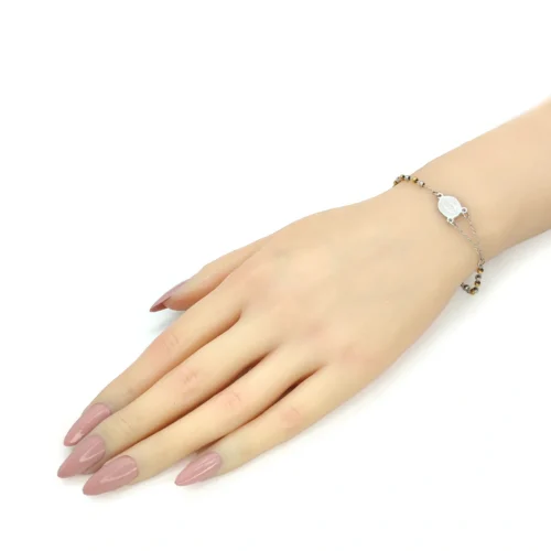 Pulsera Acero Inox Bicolor Misterio Virgen de Guadalupe (3)